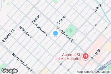 Map image of the property - 909 E 5th St