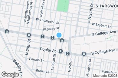 Map image of the property - 2617 W Girard Ave