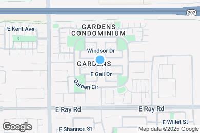 Map image of the property - 1447 S Pheasant Dr