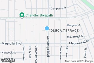 Map image of the property - 5261 Cahuenga Blvd
