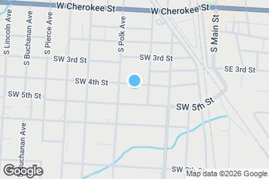 Map image of the property - 407 SW 4th St