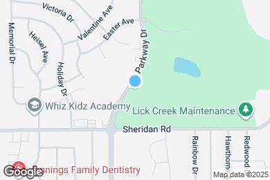 Map image of the property - 1614 N Parkway Dr