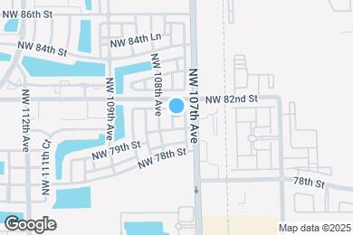 Map image of the property - 8143 NW 107th Path