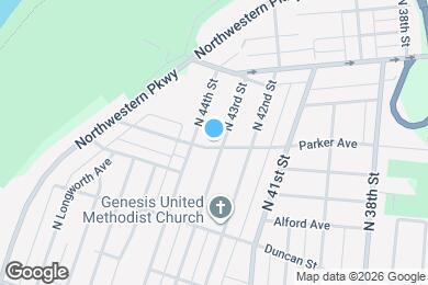 Map image of the property - 400 N 43rd St