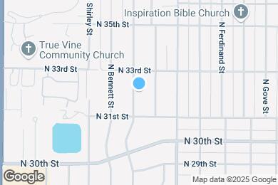 Map image of the property - 3127 N Baltimore St