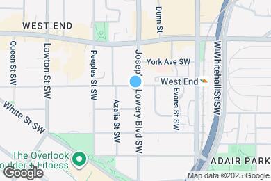 Map image of the property - 709 Joseph E Lowery Blvd SW