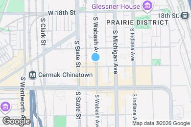Map image of the property - 2076 S Wabash Ave