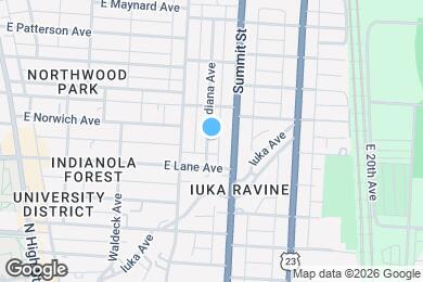 Map image of the property - 2118 Indiana Ave