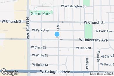 Map image of the property - 1602 W University Ave