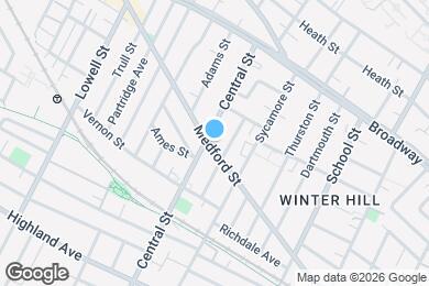 Map image of the property - 429 Medford St