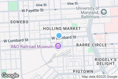 Map image of the property - 907 W Lombard St