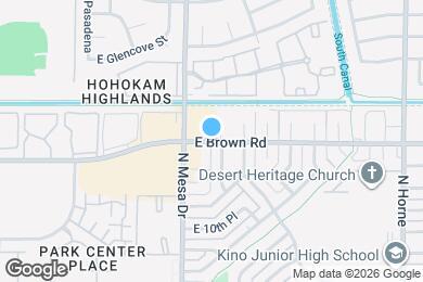 Map image of the property - 424 E Brown Rd