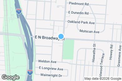 Map image of the property - 885 E N Broadway St