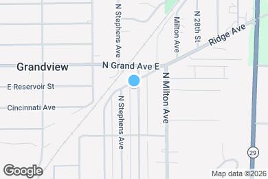 Map image of the property - 1227 N Daniels Ave