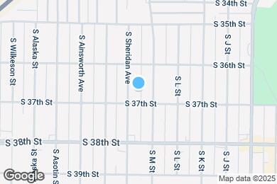 Map image of the property - 3629 S Sheridan Ave