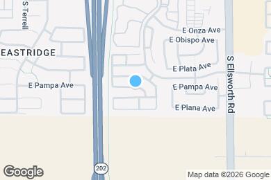 Map image of the property - 8923 E Pampa Ave