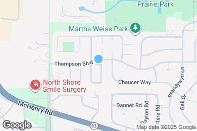 Map image of the property - 1327 Larchmont Dr