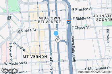 Map image of the property - 1010 N Calvert St