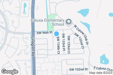 Map image of the property - 9614 SW 134th Ct