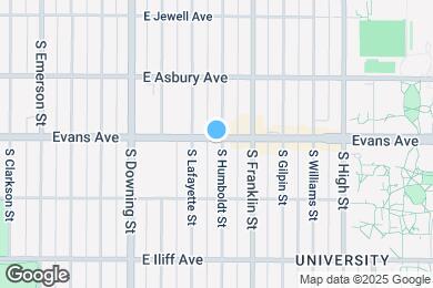 Map image of the property - 1436 E Evans Ave