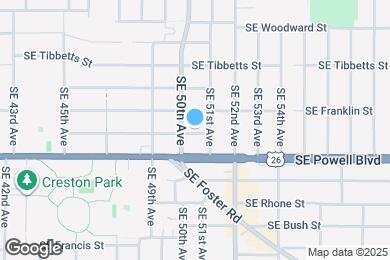 Map image of the property - 5021 SE Haig St