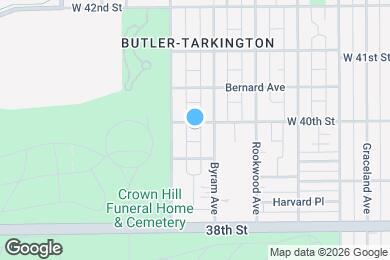 Map image of the property - 623 W 40th St