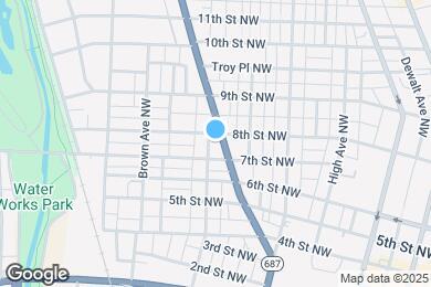 Map image of the property - 717 Fulton Rd NW