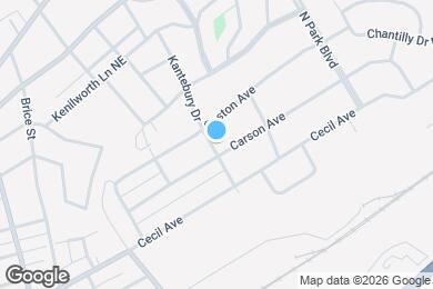 Map image of the property - 2801 Carson Ave