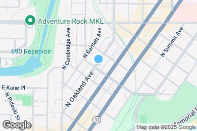 Map image of the property - 2010 N Oakland Ave