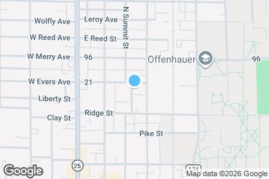 Map image of the property - 314 E Evers Ave