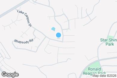 Map image of the property - 20431 Lake Canyon Dr