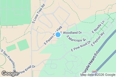Map image of the property - 18 E Ridgecrest Dr
