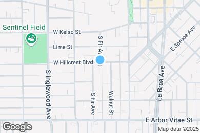 Map image of the property - 150 W Hillcrest Blvd