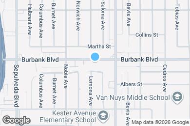 Map image of the property - 14950 Burbank Blvd