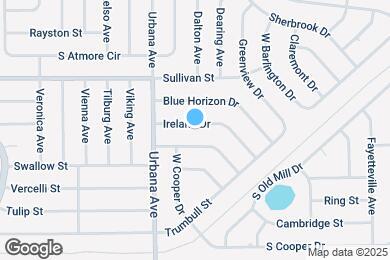 Map image of the property - 1025 Ireland Dr