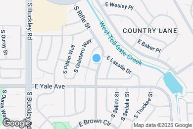 Map image of the property - 2583 S Rifle St