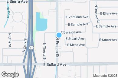 Map image of the property - 6158 N Fresno St