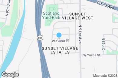 Map image of the property - 9244 W Yucca St