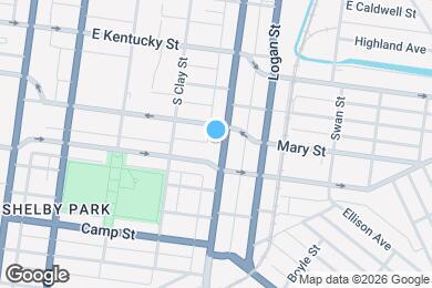 Map image of the property - 1114 S Shelby St