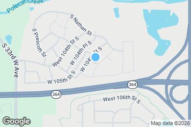 Map image of the property - 4013 W 105th St S