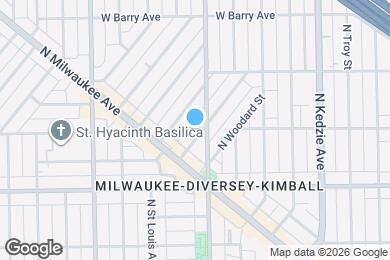 Map image of the property - 2834 N Dawson Ave