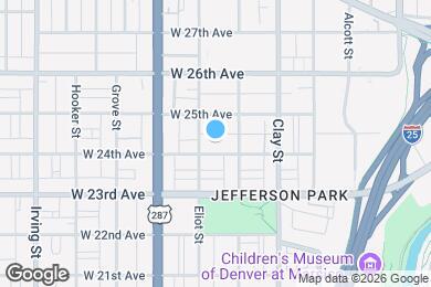 Map image of the property - 2835 W 24th Ave