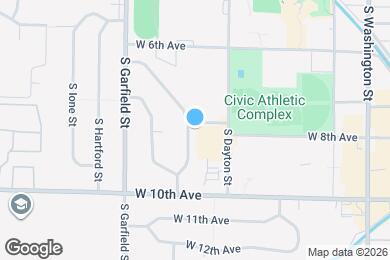 Map image of the property - 801 S Everett St