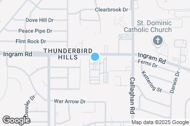 Map image of the property - Hilltop Oaks Apartments