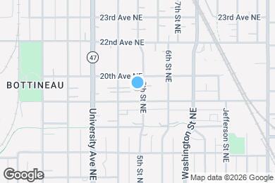 Map image of the property - 1910 5th St NE