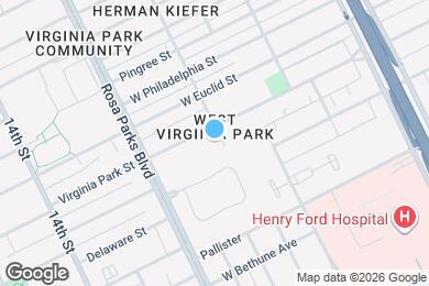 Map image of the property - 1613 Virginia Park St