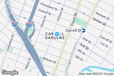 Map image of the property - Carroll Gardens 2-Bed 1-Bath