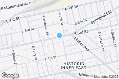 Map image of the property - 1804 E 3rd St