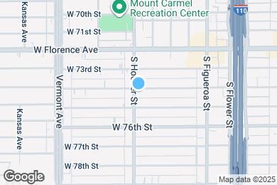Map image of the property - 7400 S Hoover St