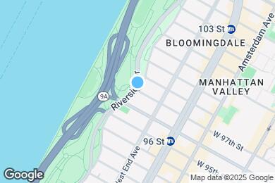 Map image of the property - W. 97th St, Riverside Dr